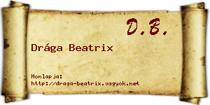 Drága Beatrix névjegykártya